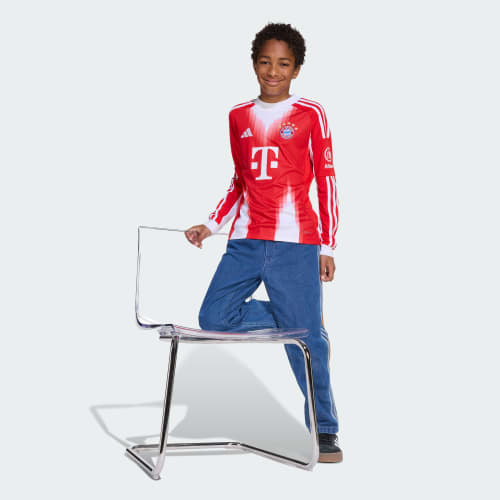 Red FC Bayern 25/26 Long Sleeve Home Jersey
